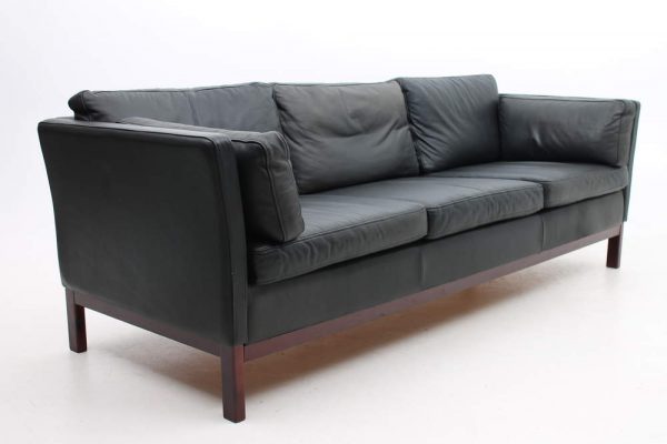 3 Seat Danish Leather Sofa
