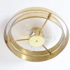 Unique Brass Ceiling lamp by Jules Wabbes, 1969