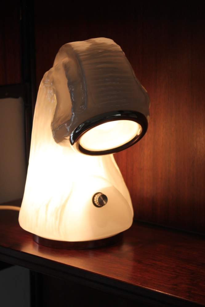 Rare Italian table lamp, attr. Carlo Mason for Mazzega