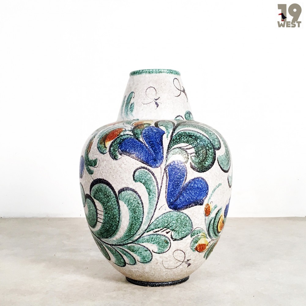 A West German Pottery Floor Vase From The 1950 S Made By Ruscha