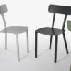 Picto Open back chair - Coral red Picto Open back chair - Coral red