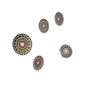 Set of 5 Giostra di frutta plates by Piero Fornasetti