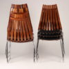 Scandinavian Modern Rosewood Dining Chairs by Hans Brattrud, set of Six.