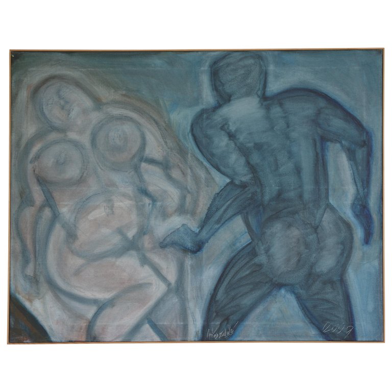 Jiri Naceradsky: Blue Boudoir, Oil on Canvas, 2009