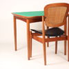 Scandinavian Modern Dining Table and reversible Extending Card Table
