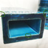 Bitossi Rimini Blue Pair of Vases, Aldo Londi, Italy. Set of 2.