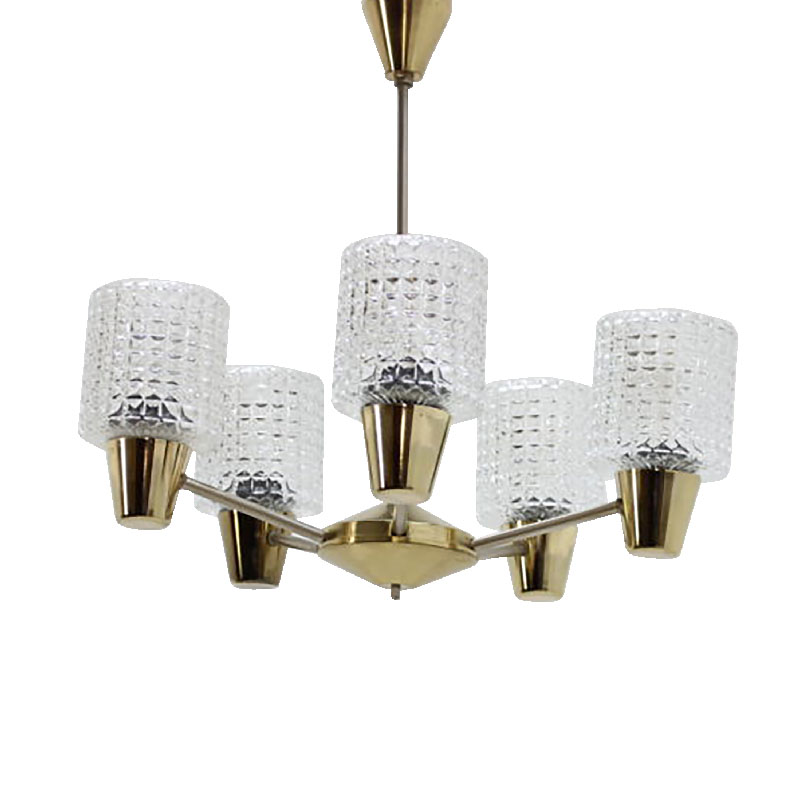 Big adjustable chandelier by Kamnický Šenov, 1960´s.