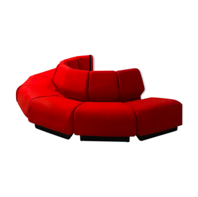 Red Modular Herman Miller Sofa By Don, Herman Miller Chadwick Modular Sofa