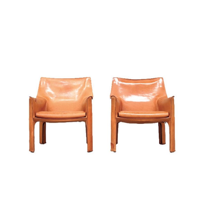 Pair Lounge Chairs by Mario Bellini for Cassina, 1980s