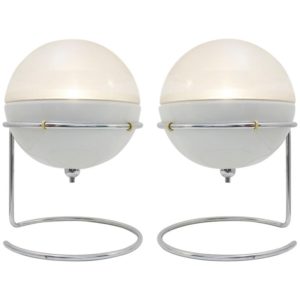 Pair of "Focus" table lamps, 1968.