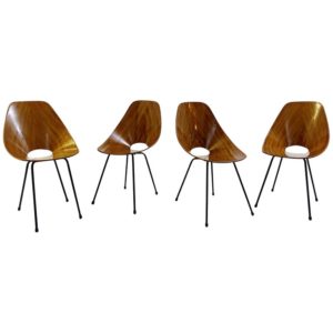 Set of four medea chairs by Vittorio Nobili