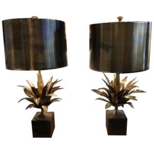 Pair of lamp by Maison Charles, circa 1970