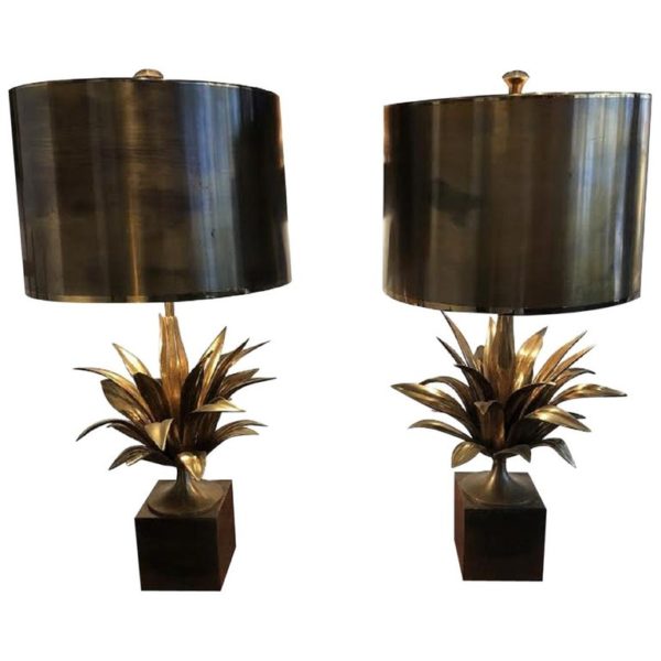 Pair of lamp by Maison Charles, circa 1970