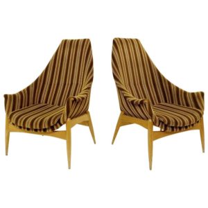 Pair of armchairs, circa 1970