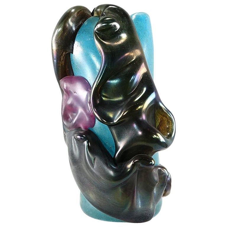 Extraordinary Glass Vase very Expressive and Colorful