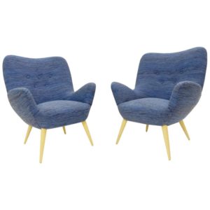 Pair of italian armchair, 1950s