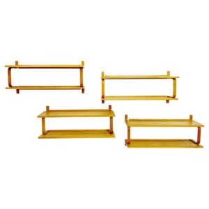 Set of four wall shelves by Alvar Aalto