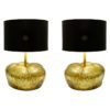 Pair of pumpkin table lamps
