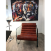 Fabio Lenci - Hyaline Fawn Leather Lounge Chair - 1967