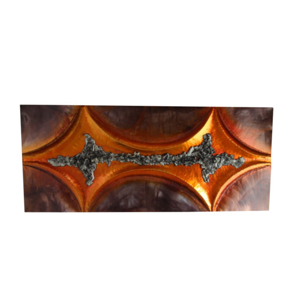 Large wall artwork in aluminium & metal - Produced in France - 1970's
