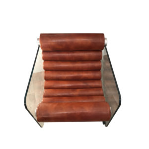 Fabio Lenci - Hyaline Fawn Leather Lounge Chair - 1967