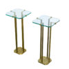 Pair of Console Side Tables by Peter Ghyczy