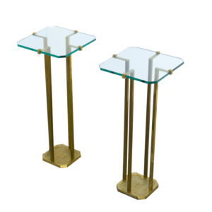 Pair of Console Side Tables by Peter Ghyczy