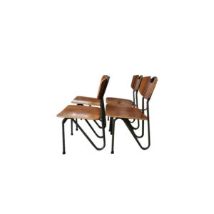 Pierre Guariche - Prefacto - Set of 4 chairs - Airborne Edition 1951