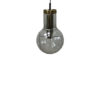 Pendant lamp of Raak in mouth-blown smoked glass with golden details - Produced in the Netherlands - '60's