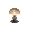 XL Mushroom Table Lamp in Glass and Chrome Plated Steel - Produced by Doria Leuchten - Germany - 1970's