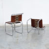 Pair of Bauhaus inspired Tubular Chairs