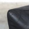 Black Leather Maralunga Easy Chair