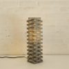 "Square tower" iron table lamp, 1970s