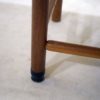 Set of Six Walnut and Cognac Leather Chairs