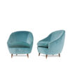 Set of pair of armchairs and sofa design attributed to Gio Ponti