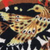 Wall carpet 'Aurore' in wool, designed by J.C. Bissery Aubusson, France '60