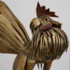 Hand crafted rooster, made of flatware (forks and spoons) - France 1960's