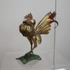 Hand crafted rooster, made of flatware (forks and spoons) - France 1960's