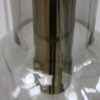 Pendant lamp of Raak in mouth-blown smoked glass with golden details - Produced in the Netherlands - '60's