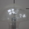 XL Mushroom Table Lamp in Glass and Chrome Plated Steel - Produced by Doria Leuchten - Germany - 1970's
