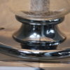 XL Mushroom Table Lamp in Glass and Chrome Plated Steel - Produced by Doria Leuchten - Germany - 1970's