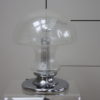 XL Mushroom Table Lamp in Glass and Chrome Plated Steel - Produced by Doria Leuchten - Germany - 1970's