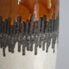 Ceramic vase from Bay Keramik - brown & white colors - Germany - 1970's