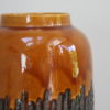 Ceramic vase from Bay Keramik - brown & white colors - Germany - 1970's