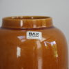 Ceramic vase from Bay Keramik - brown & white colors - Germany - 1970's