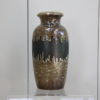 Ceramic vase from Scheurich Keramik - dark brown colors - Germany - 1970's