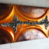 Large wall artwork in aluminium & metal - Produced in France - 1970's