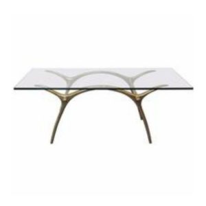 Coffee Table in Glass an Polished Brass