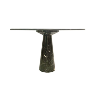 Round marble dining table by Angelo Mangiarotti