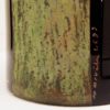 Cylindrical vase in black engraved glass, circa 1950